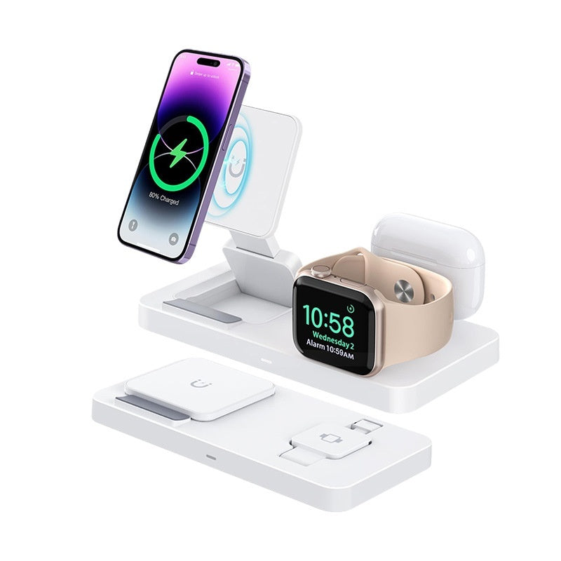 Mobile Watch Headset Folding 3-in-1 Magnetic Wireless Charger