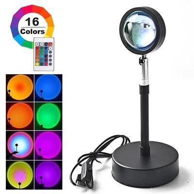 Upgrade Rainbow Sunset Projector Lamp Atmosphere Light