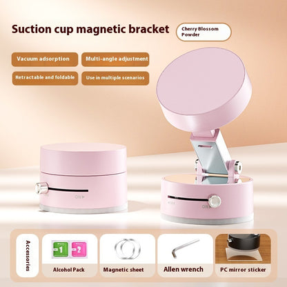 Foldable Magnetic Vacuum Car Phone Holder Hands-Free