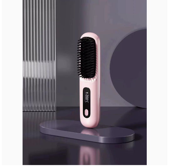 2 In 1 Straight Hair Comb Wireless Hair Straightener Brush