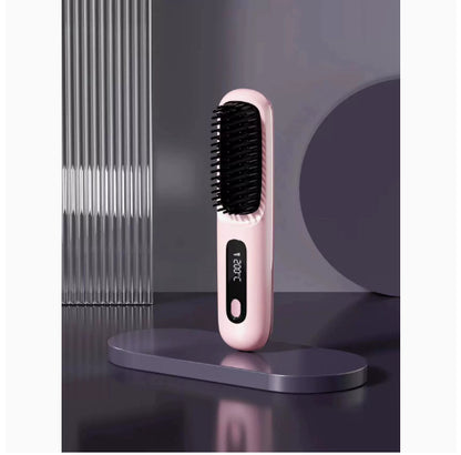 2 In 1 Straight Hair Comb Wireless Hair Straightener Brush