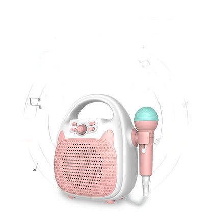 Bluetooth Kids Karaoke Machine Speaker Microphones Rechargeable Portable Toys