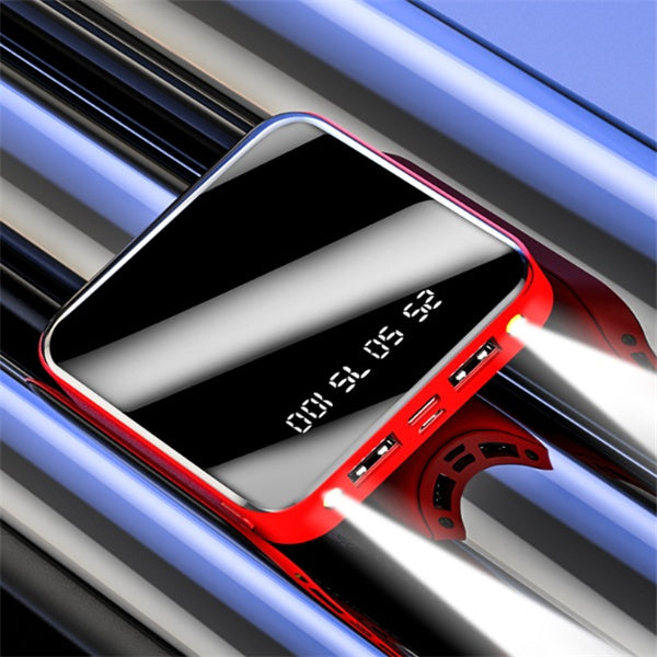 Mini Power Bank 20000 MAh Portable Mirror
