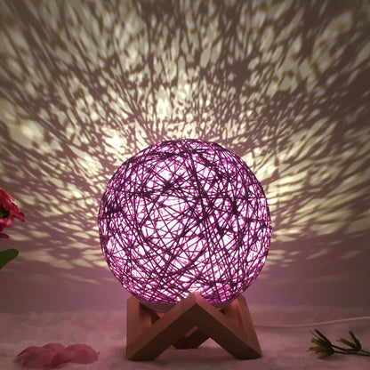 Creative Linen Table Lamp Novel and Unique LED Intelligent