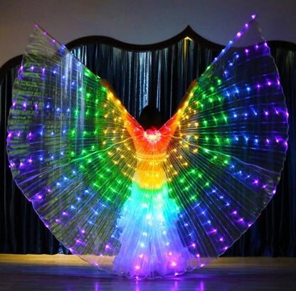 LED Butterfly Wings Halloween Stage Performance Props Women Dance