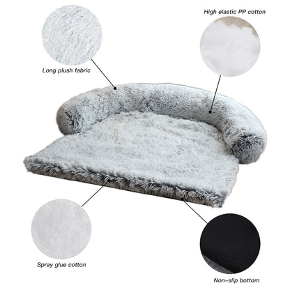 ﻿Removable Pet Dog Mat Sofa Dog Bed Soft Pad Blanket Cushion