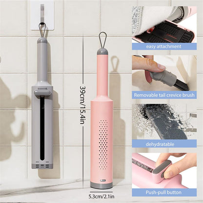 Rotatable Self-Squeeze Mini Mop With Crevice Brush Hand Wash-Free