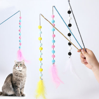 Pet Products String Wool Ball Feathers