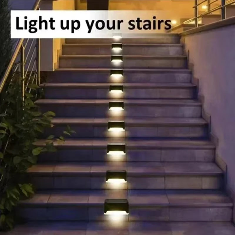 4 Solar LED Bright Deck Lights Outdoor Garden Patio Railing Decks Path Lighting Outdoor