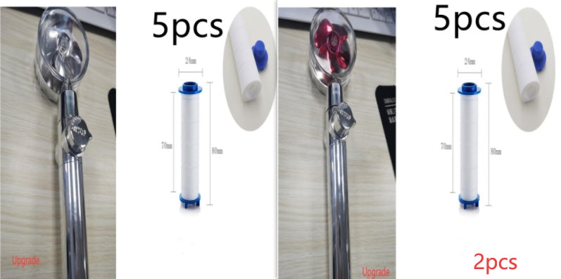 New Turbo Propeller Shower Head Water Saving High Pressure