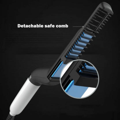 Electric Hair Straightener Brush Men Quick Beard Straightener