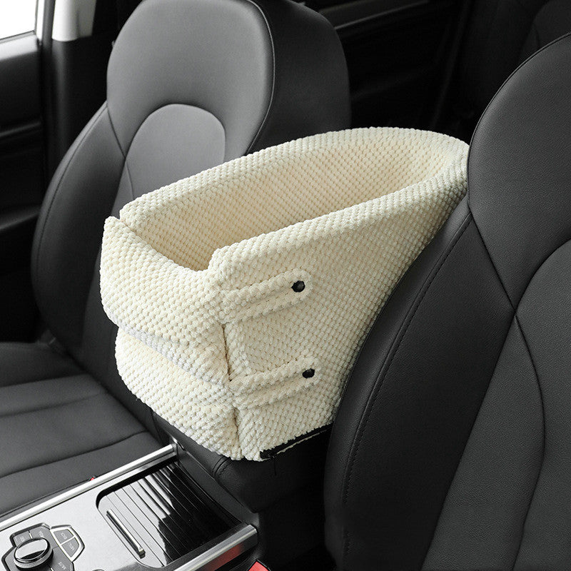 Portable Pet Dog Car Seat Central Control Nonslip Dog Carriers Safe Car Armrest