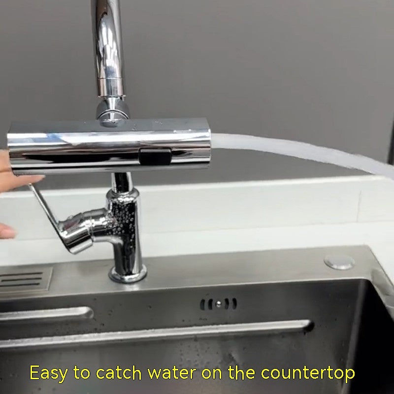Kitchen Faucet Waterfall Outlet Splash Proof Universal