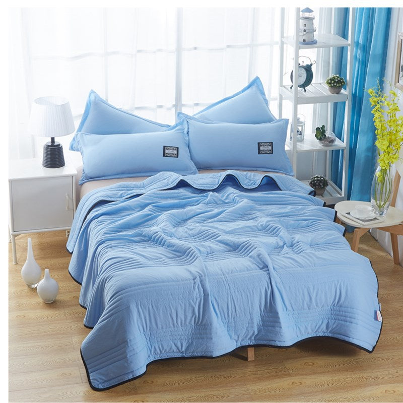 Cooling Blankets Pure Color Summer Quilt Plain Summer Cool