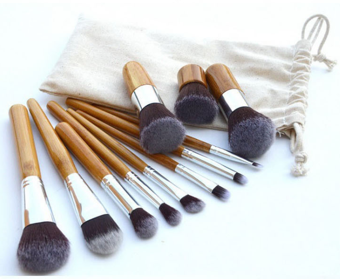 Bamboo Handle Makeup Brush Bamboo Pole Makeup Brushes Suit