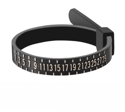 Standard Ring Measuring Ruler Finger Size Measuring Tape With Ring
