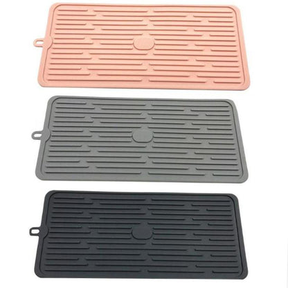 Foldable Silicone Drain Pad Non-slip Drain Drying Flume Draining Mat