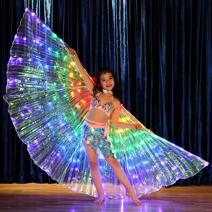 LED Butterfly Wings Halloween Stage Performance Props Women Dance