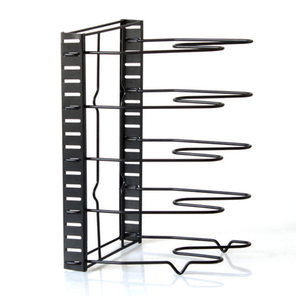 Multi-Layer Extendable Metal Pot Shelf Rack Pan Kitchen Accessory Adjustable Stand Holder