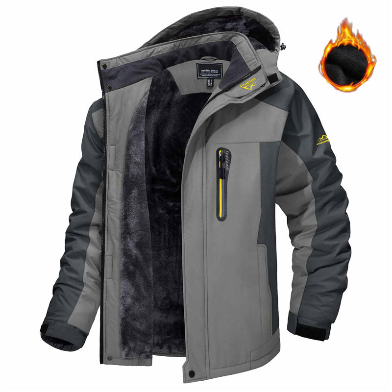 Winter Hooded Jacket Fashion Casual Warm Fleece Coat