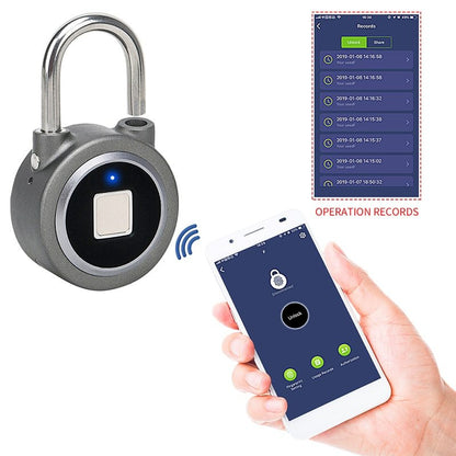 Smart lock fingerprint padlock mobile phone APP control