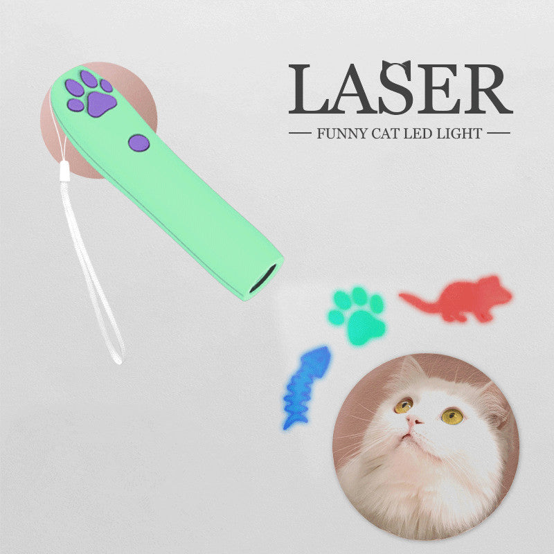 Funny Remote Control LED Laser Cat Stick Pet Toy
