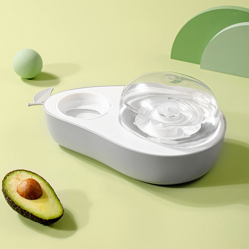 Avocado Pet Dog Cat Automatic Feeder Bowl For Dogs Drinking Water