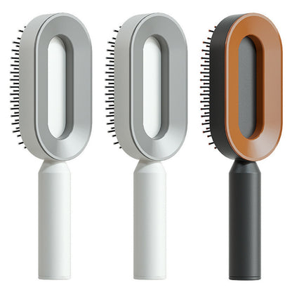 Self Cleaning Hair Brush For Women One-key Cleaning Hair Loss