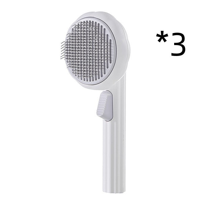New Pet Cat Brush Self-cleaning Comb Looper