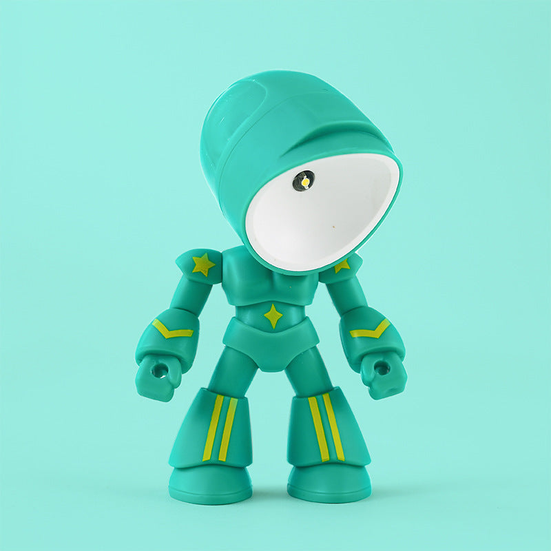 Cute LED Hero Table Lamp Mini Portable Cool Cute Robot