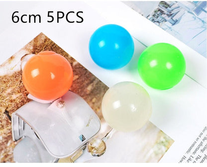 Luminous Sticky Ball Toys Sticky Wall Home Party Games