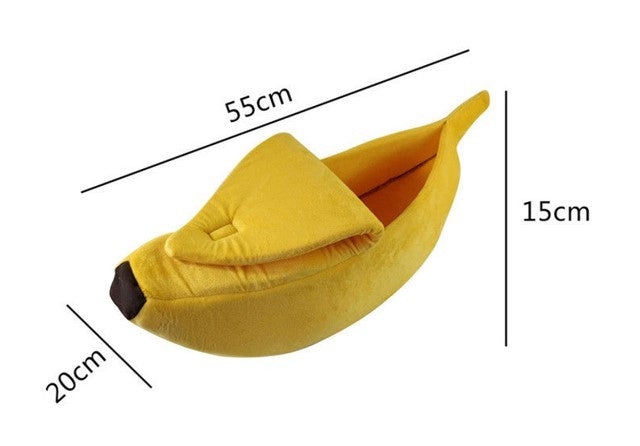 Pet House Dog Bed Banana Shape Dog House Cute Pet Kennel