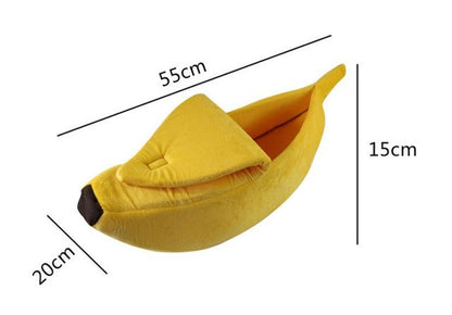 Pet House Dog Bed Banana Shape Dog House Cute Pet Kennel
