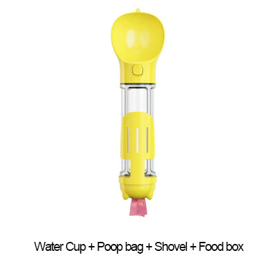 Portable Multifunction Dog Water Bottle Food Feeder