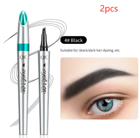 Four Prong Liquid Eyebrow Pencil Waterproof And Sweat Proof Makeup And Color Display