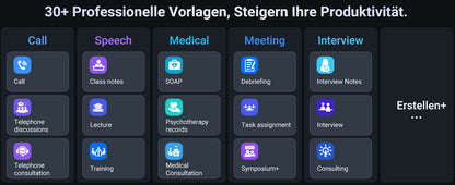 MECHEN 64GB AI Voice Recorder for Conference & Call