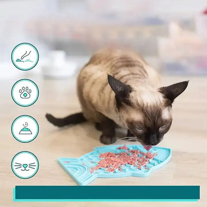 Silicone Lick Mat For Pet Dogs Slow Food Plate Rice Bowl