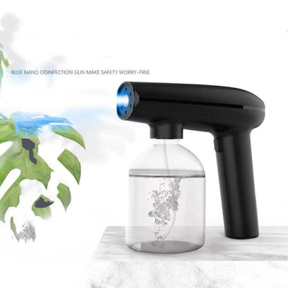 Electric Sanitizer Sprayer Handheld Blue Light Nano Steam
