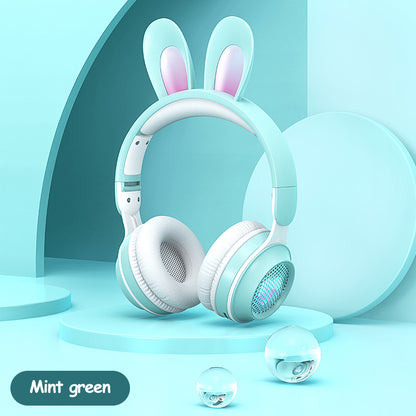 Rabbit Ear Headphones Wireless Wheat Headphones