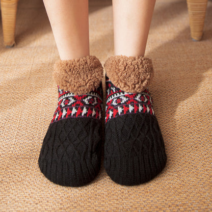 Floor Socks Fall And Winter Warm Non-slip Carpet Socks