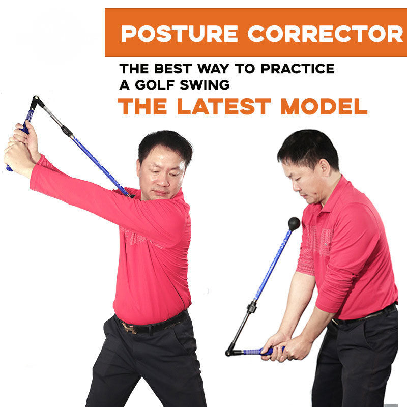 Golf Swing Training Aid Stick Posture Corrector Practice Swing Trainer