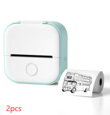 Portable Mini Thermal Label Printer Home Photo Printer