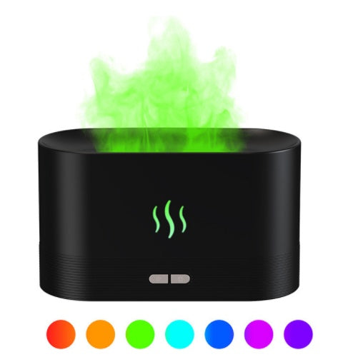 Aroma Diffuser With Flame Light Mist Humidifier Diffuser
