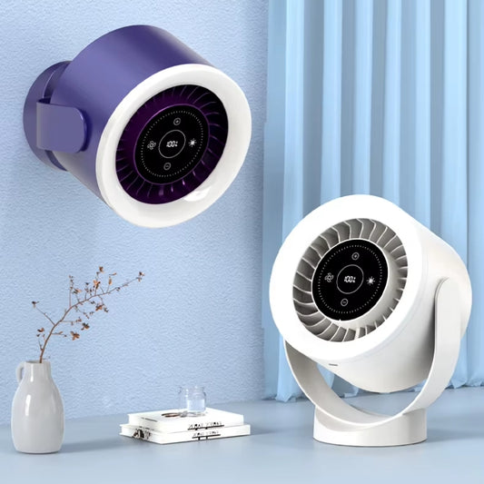 Desktop Adjustable Fan Light Rechargeable Wall Mount Table Fan