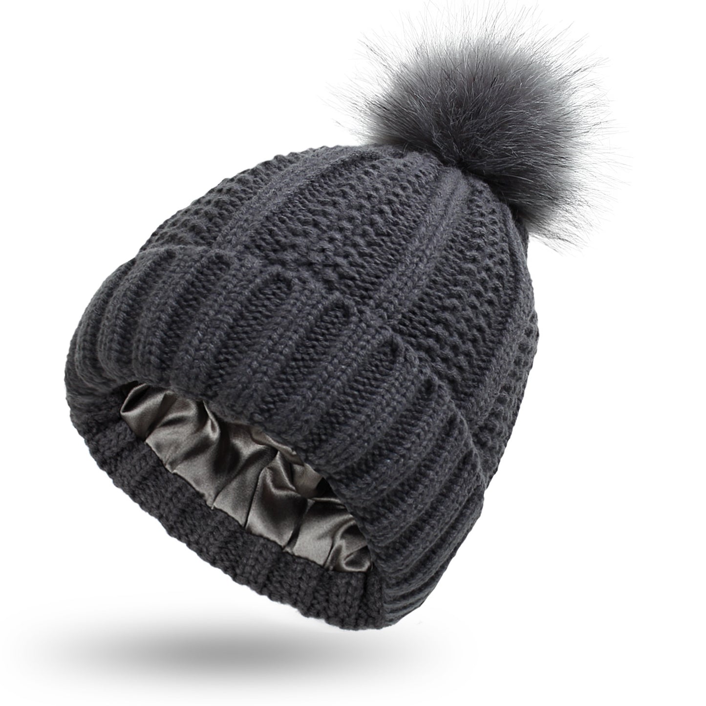 Winter Knitted Hats Fashion Stretchy Lined Skull Hats