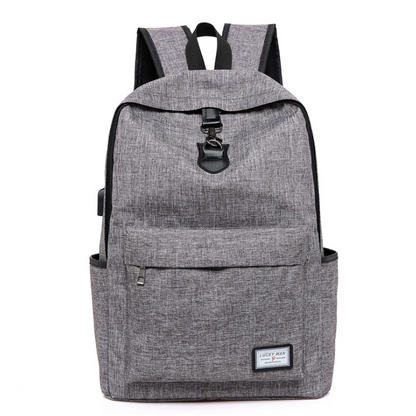 Backpack Grey Anti Theft Bag