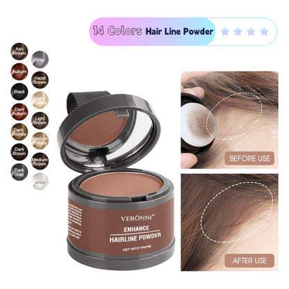 14 Color Hair Line Powder Black Root Up Natural Hairline Shadow