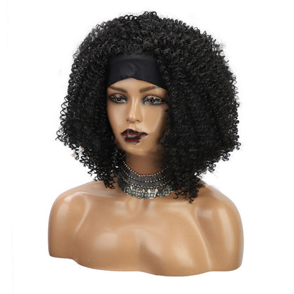 Ladies Fashion Personality High Temperature Silk Short Curly Hair