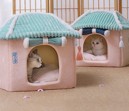 Cat House Removable And Washable Bed House Villa
