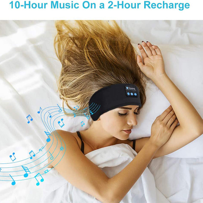 Wireless Bluetooth Sleeping Headphones Headband Thin Soft Elastic